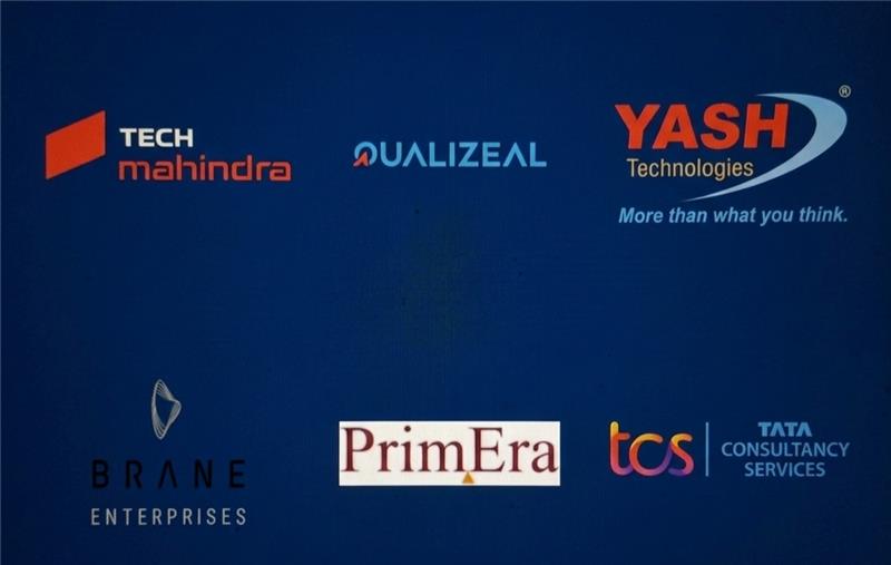 Tech Mahindra, Qualizeal, Yash Technologies, Brane Enterprises, PrimEra, TCS